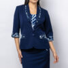 Blazer Alanis azul marino para mujer | Salomé Perú