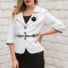 Blazer Francesca blanco para mujer | Salomé Perú