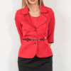 Blazer Francesca rojo para mujer | Salomé Perú