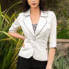 Blazer Gisela mujer color blanco | Salomé Perú