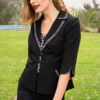 Saco Olenka negro para mujer | Salomé Perú