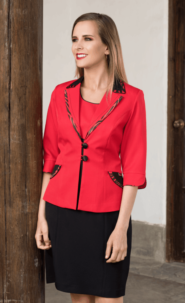 Saco Olenka rojo para mujer | Salomé Perú