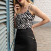 Top Zebra para mujer | Salomé Perú