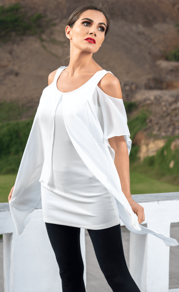 Blusa Celia mujer color blanco | Salomé Perú