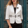 Blazer Nancy blanco para mujer | Salomé Perú