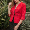 Blazer Raquel rojo para mujer | Salomé Perú