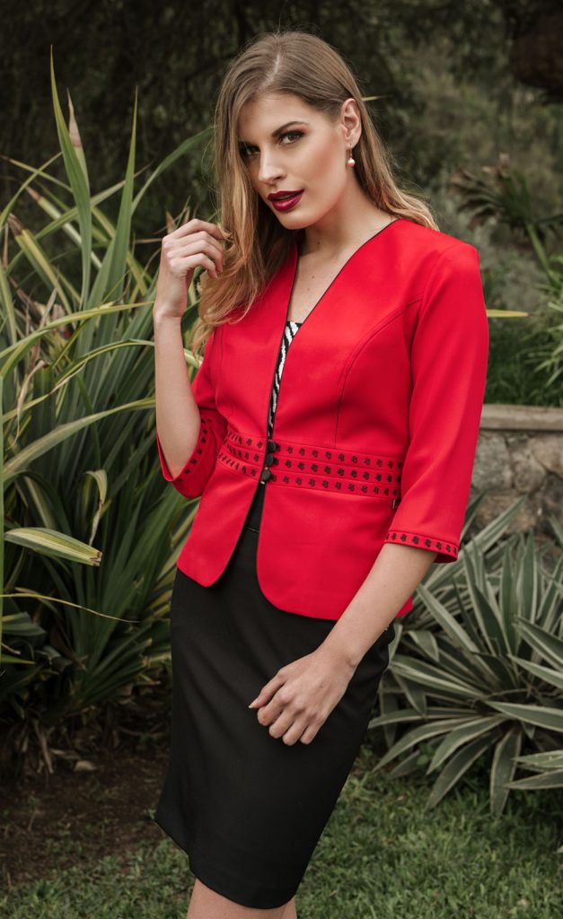 Blazer Raquel rojo para mujer | Salomé Perú