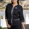 Blazer Luchita negro vista frontal