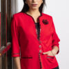 Blazer Luchita rojo elegante para mujer
