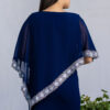 Vestido de fiesta Grecia azul con diseño elegante y silueta estilizada