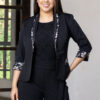 Blazer Alanis negro para mujer | Salomé Perú