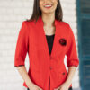 Blazer Frida rojo para mujer