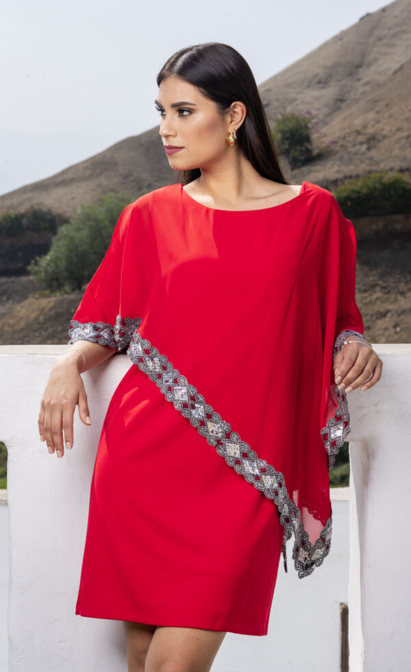 Vestido elegante Grecia con gasa americana y diseño sofisticado