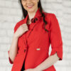 Blazer Kitty mujer color rojo | Salomé Perú