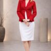 Blazer mujer Mónica rojo ideal para oficina y ocasiones especiales