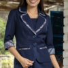 Blazer Ximena azul marino para mujer | Salomé Perú