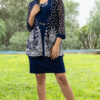 vestido de fiesta mercy azul elegante