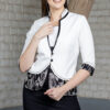 blazer sully mujer blanco elegante