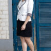 Blazer Ximena blanco elegante para mujer | Salomé Perú