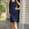 Vestido elegante María azul | Salomé Perú
