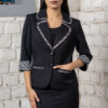 Blazer Ximena negro para mujer | Salomé Perú