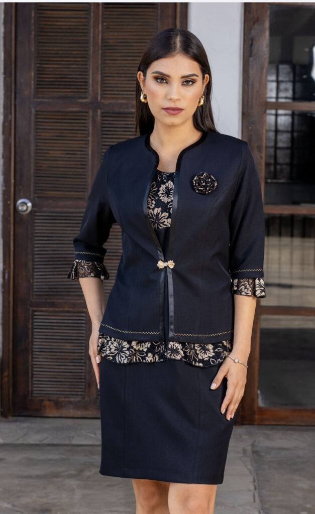 conjunto blazer mujer Rosaura elegante frente