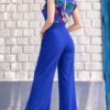 enterizo kylie azul mujer outfit elegante para eventos