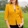 Blazer Frida mostaza elegante para mujer