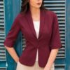 Blazer Blacky mujer vino para oficina, reuniones y eventos | Salomé Perú