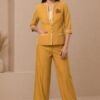 Blazer Luchita mostaza para mujer | Salomé Perú