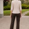 Blazer Luchita beige para mujer | Salomé Perú
