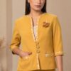 Blazer Luchita mostaza para mujer | Salomé Perú