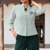 Blazer Frida mujer color verde | Salomé Perú