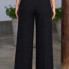 Pantalón palazo mujer Rebeca negro tipo sastre