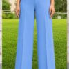 Pantalón palazo mujer Rebeca olite tiro alto