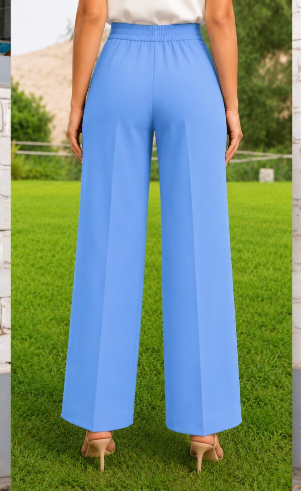 Pantalón palazo mujer Rebeca olite con elástico posterior
