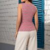 Blusa mujer orange Betty cuello redondo Salomé Perú