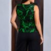 Blusa mujer verde Betty cuello redondo Salomé Perú