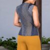 Blusa mujer acero Betty cuello redondo Salomé Perú