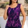 Blusa Betty color fucsia en tela Venecia licrada