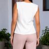 Blusa mujer perla Betty cuello redondo Salomé Perú