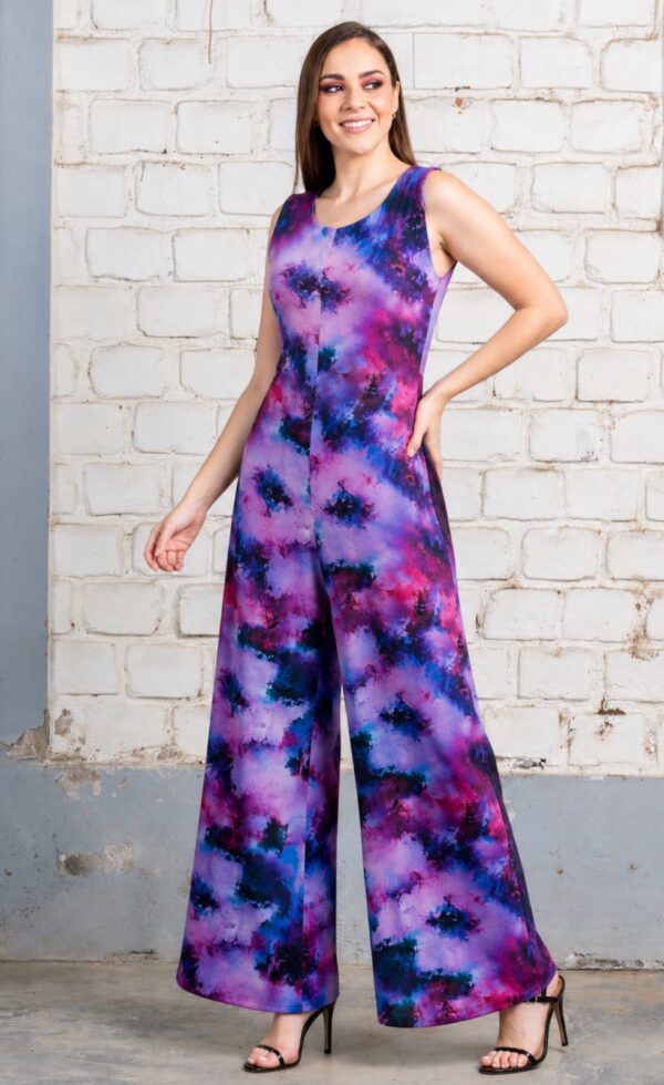 Enterizo Carmen mujer galaxia violeta elegante
